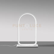 NICOLE L - LAMPADA DA TAVOLO BIANCA A LED 3000K 600LM 12W DIMMERABILE IN ALLUMINIO E SILICONE