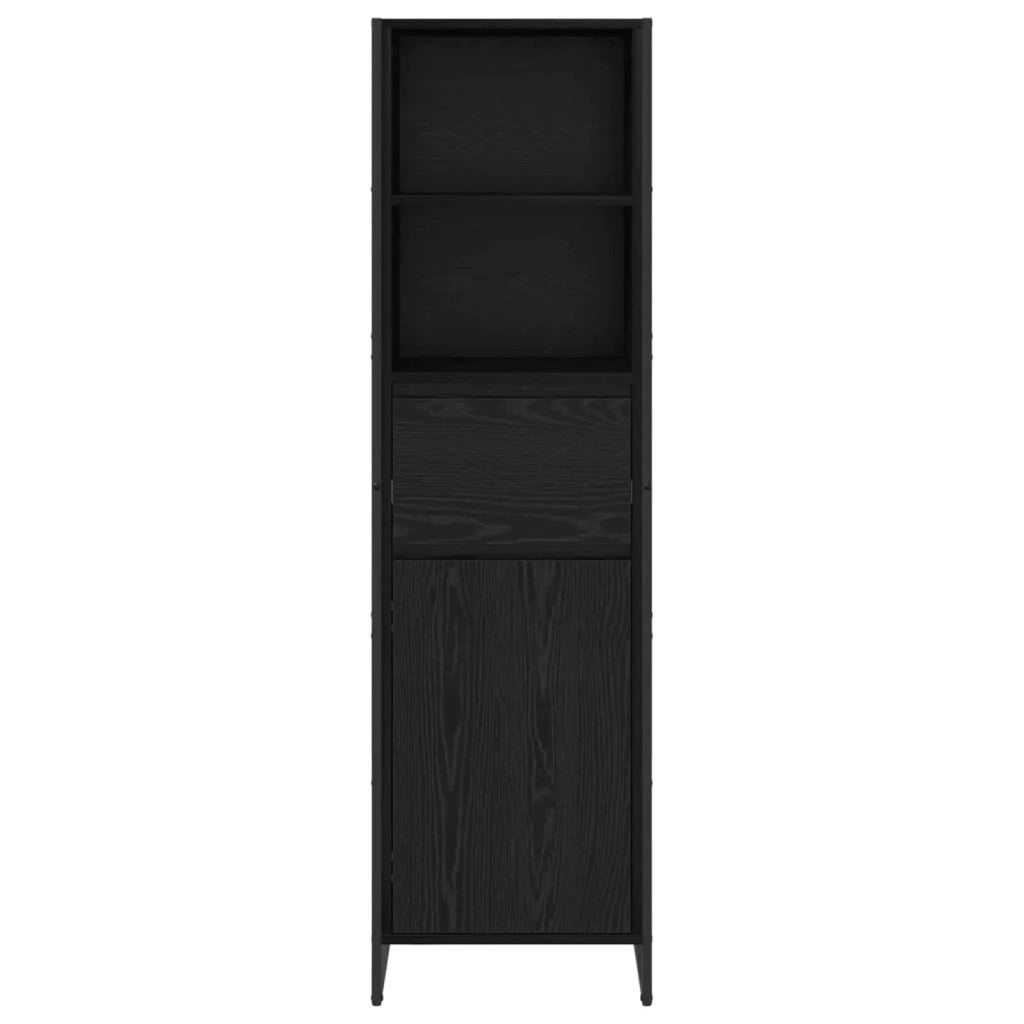 Armadio per Libri con cassetto Rovere Nero 43 x 36 x 150.5 cm 886624