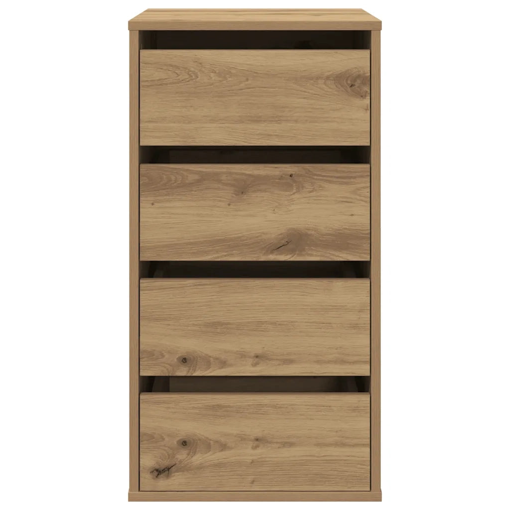 Cassettiera Angolare Rovere Artigianale 40x41x76cm Multistrato 852869