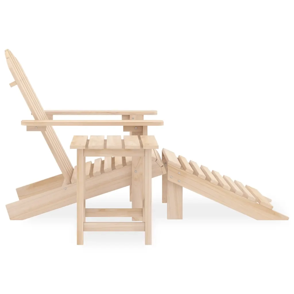 Sedia Adirondack con Poggiapiedi e Tavolo Massello di Abete CFW1997178