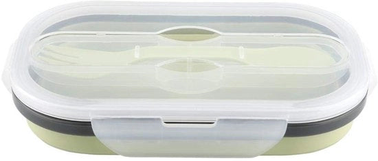 Lunchbox Opvouwbaar - Contenitore in Silicone per Alimenti - Progettato per essere Portatile - Ecologico - Peso Leggero 230 g - Adatto per Frutta/Verdura - Contenitore per Alimenti