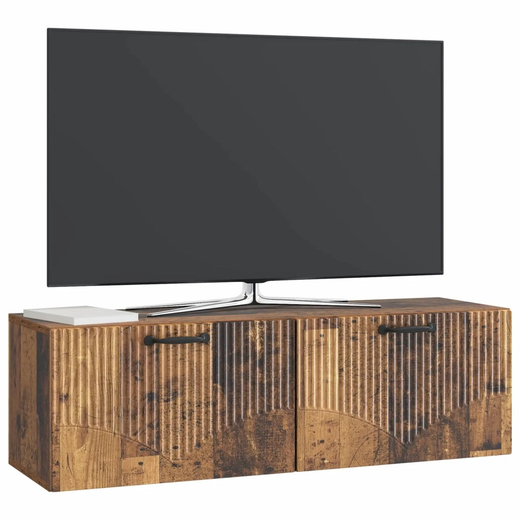 Mobile Porta TV da Muro Legno antico 98 x 31 x 30 cm 899073