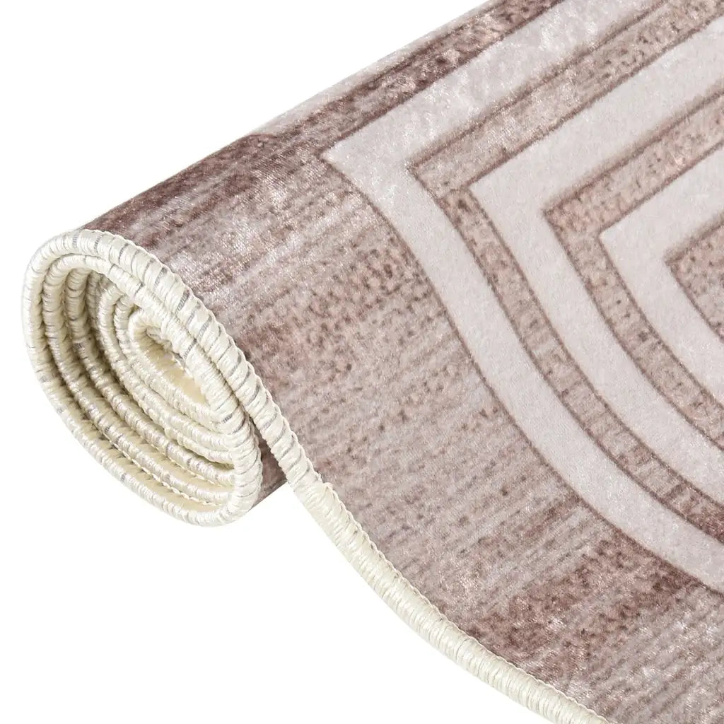 Tappeto Lavabile 80x300 cm Beige Antiscivolo cod mxl 60953