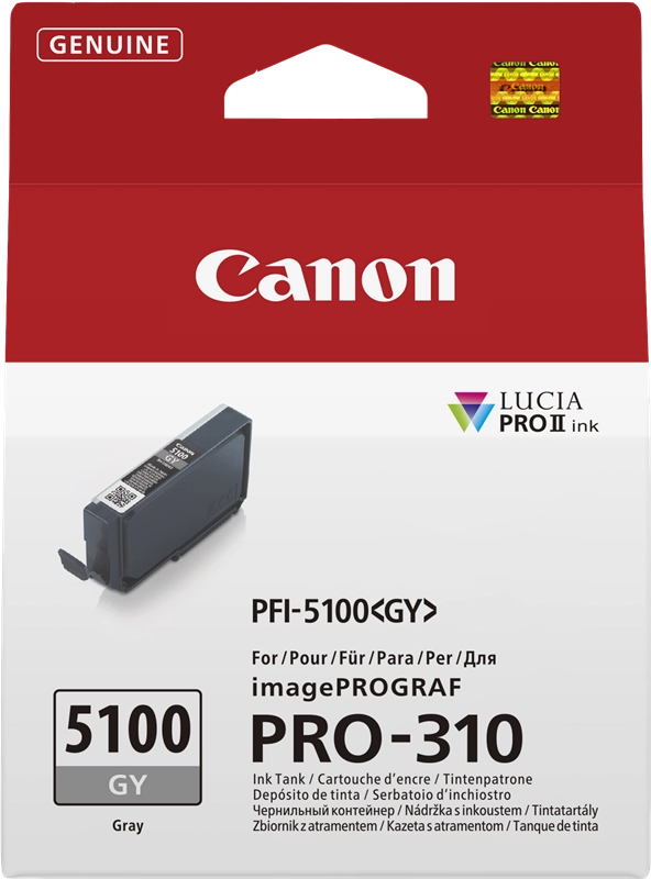 Canon PFI-5100 GY cartuccia d'inchiostro 1 pz Originale Grigio