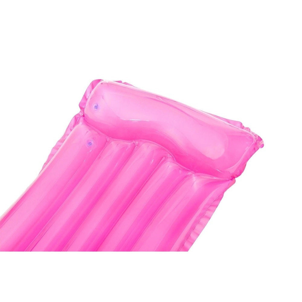 Trade Shop - Materassino Tinta Unita Trasparente Gonfiabile 183x76cm Piscina Mare 5 Tubi 44013 -