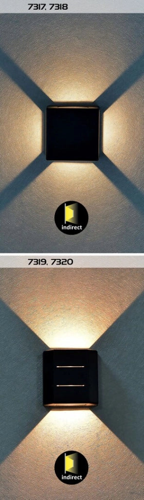 Applique esterno LED 6W 3000K IP54 nero Lippa Rabalux