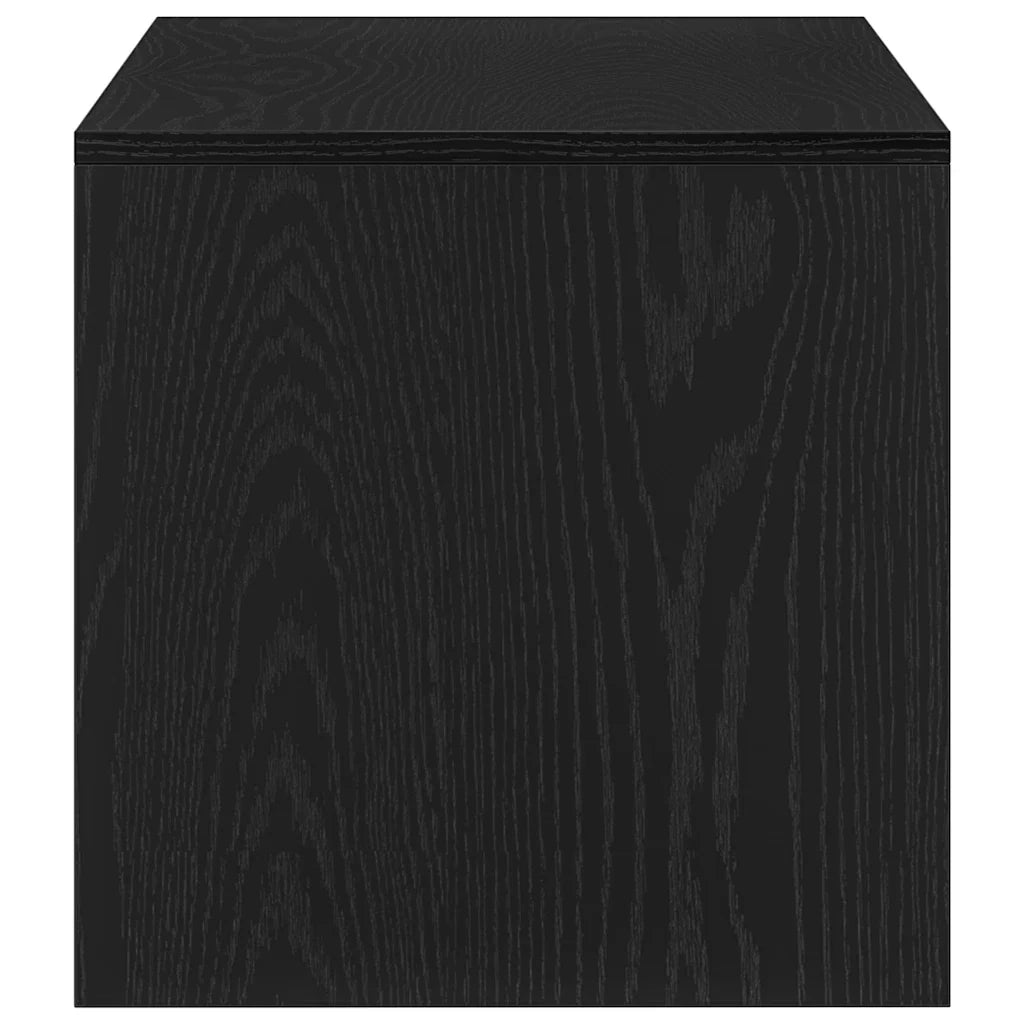 Mobile porta TV in rovere nero con ampio vano contenitore per soggiorno 100 x 40 x 40 cm legno composito nero 02_0051238