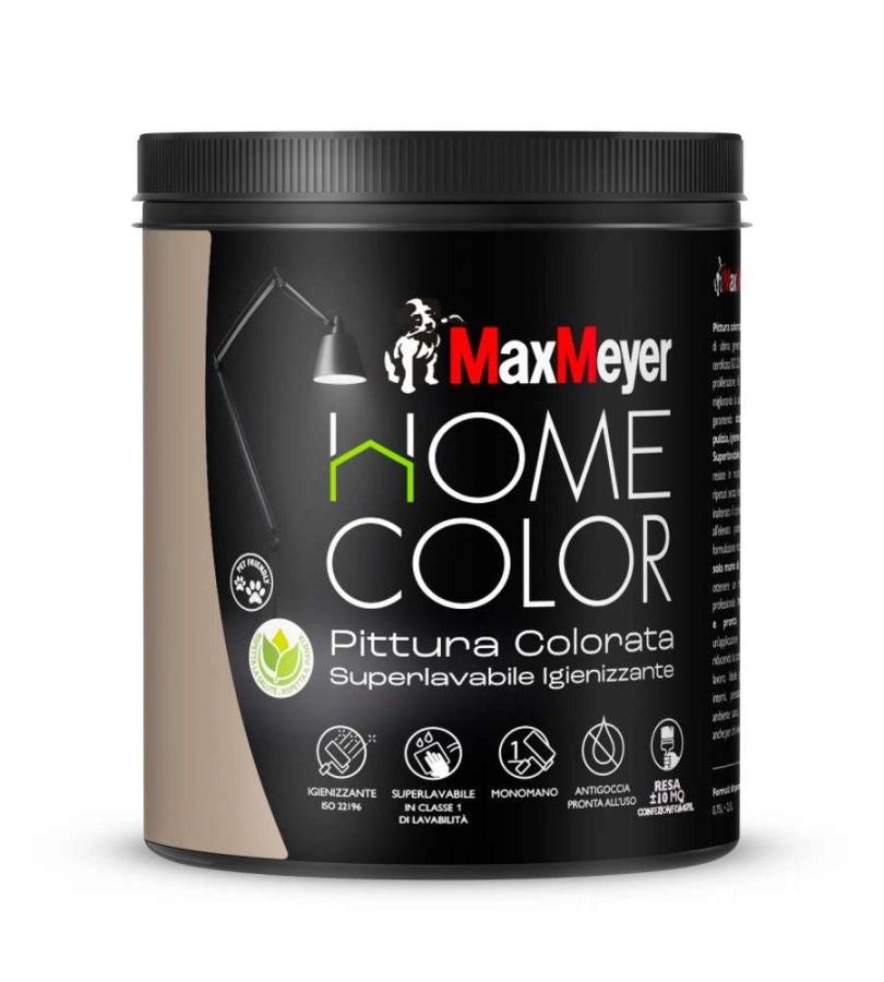 PITTURA COLORATA SUPERLAVABILE IGIENIZZANTE SAVANA 0.75L DI MAX MEYER