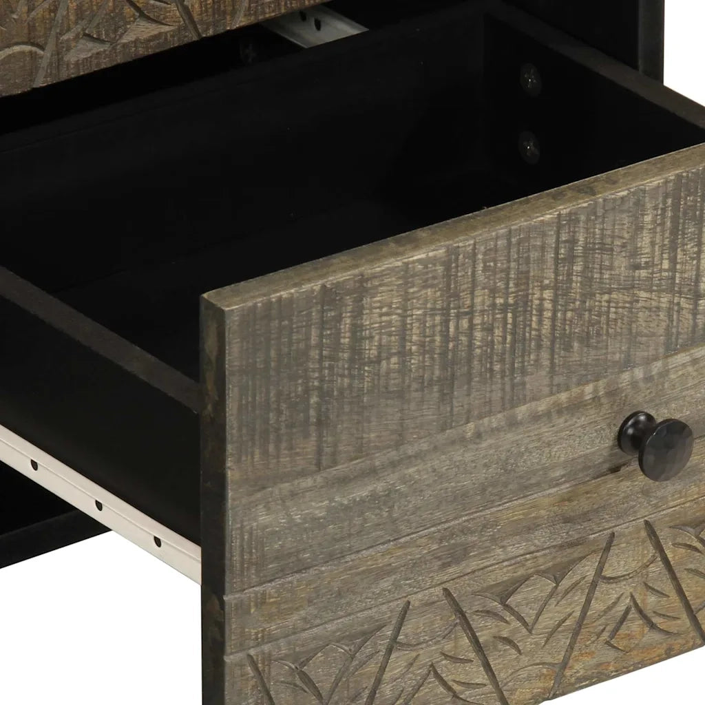 Credenza-Buffet-Armadio da cucina 40x33x75 cm in Legno Massello di Mango 318450