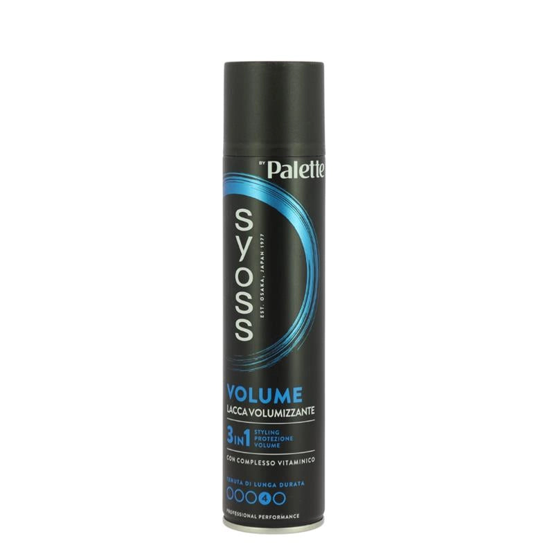 SYOSS BY PALETTE VOLUME LACCA VOLUMIZZANTE CON COMPLESSO VITAMINICO - TENUTA DI LUNGA DURATA 3IN1 STYLING 300 ML