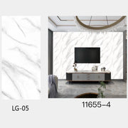 Trade Shop - Pannello Adesivo Effetto Marmo Bianco Con Venature Pareti Paraschizzi 300 X 60cm -