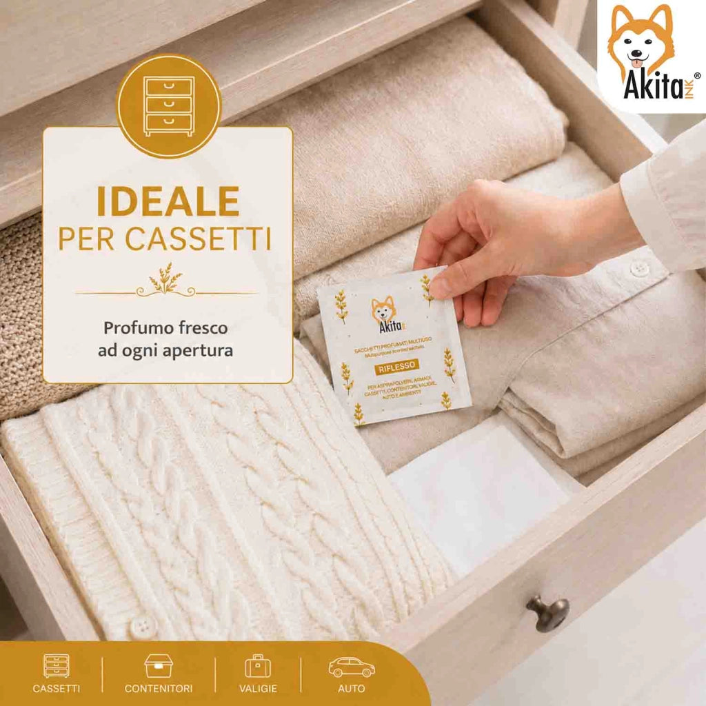 Akitaink 6 Sacchetti Profumati Riflesso Armadi