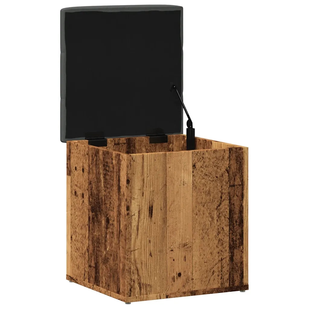 Panca Portaoggetti Legno Antico 42x42x45 cm Legno Multistrato