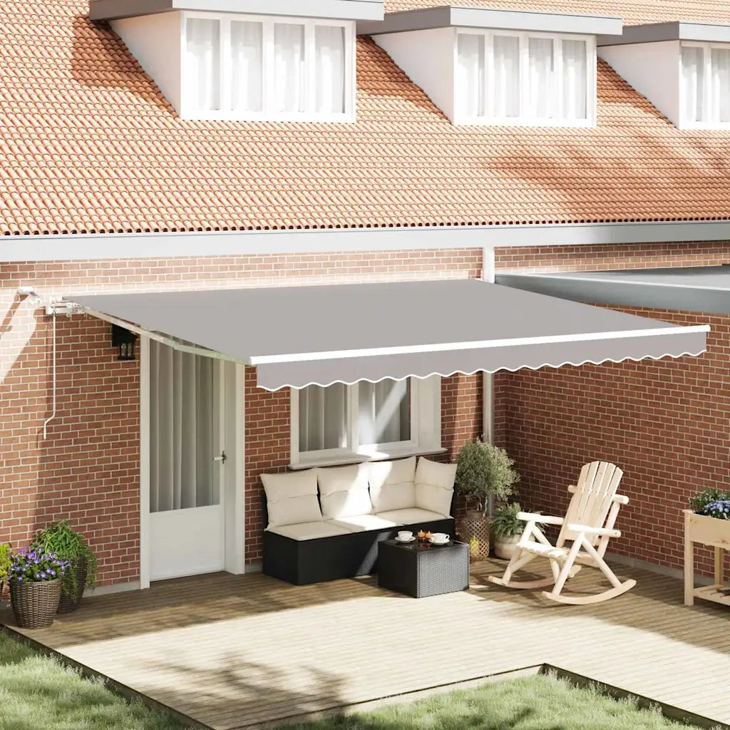 Tenda Retrattile Grigio chiaro 450 × 350 cm 3331148