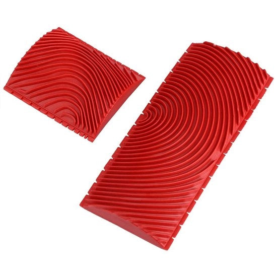 Set di utensili per decorazione 2 pezzi - M-Forma gomma per legno - Arte decorativa - Elettrodomestici da cucina - Qualità di prima classe - Strumenti per decorazione