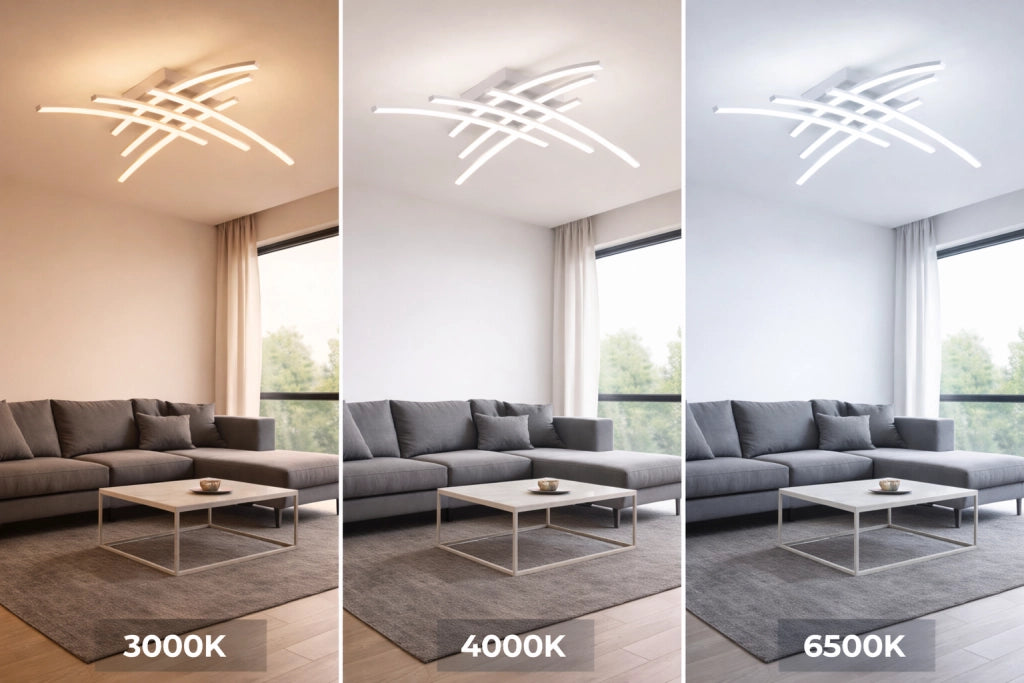 Plafoniera LED Moderna 38W 3040LM Design Curvo Intrecciato, CCT Switch Calda 3000K Naturale 4000K Fredda 6500K, Soffitto Alluminio Acrilico, da Interno