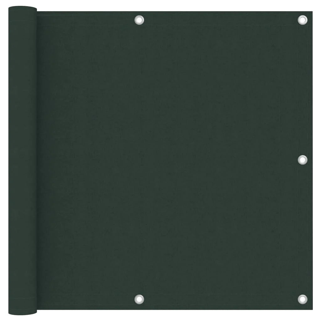 Schermo per balcone schermo per la privacy verde scuro 90 x 300 cm tessuto Oxford 02_0010447