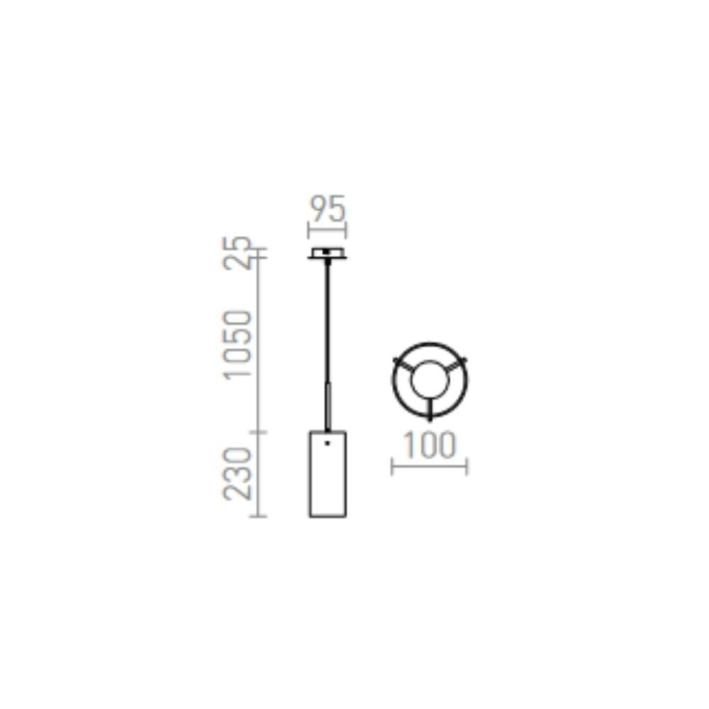 Lampadario Lampada SANSSOUCI I a sospensione vetro cromato 230V E27 42W