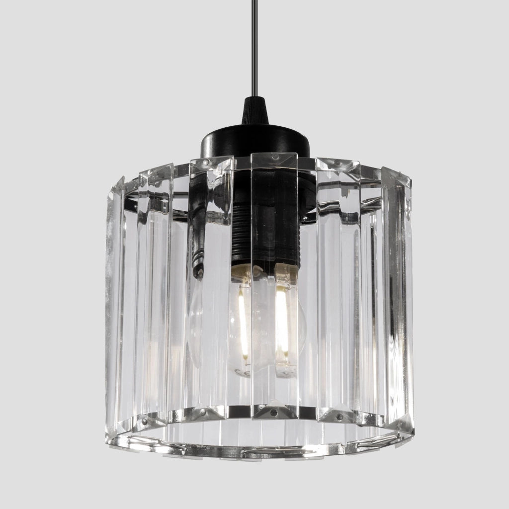 Lampada Da Soffitto Cristallo Black APP511-1CP