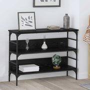 Tavolo consolle Rovere nero 100 x 32 x 75 cm Legno multistrato 883555
