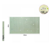 Trade Shop - Rotolo Pellicola Adesiva Verde Con Stelle 45cmx5mt Mobili Carta Da Parati 71133 -