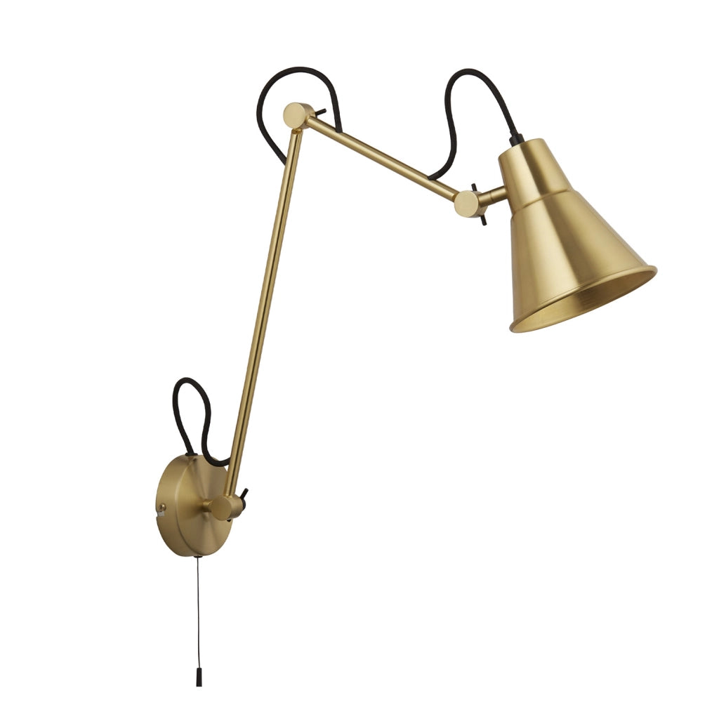 Applique a braccio girevole - Metallo ottone