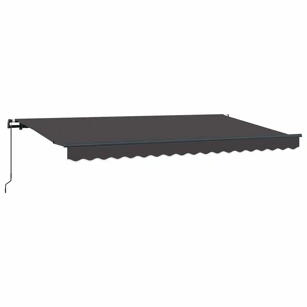 vidaXL Tenda Retrattile Antracite 400 x 200 cm Poliestere e Alluminio