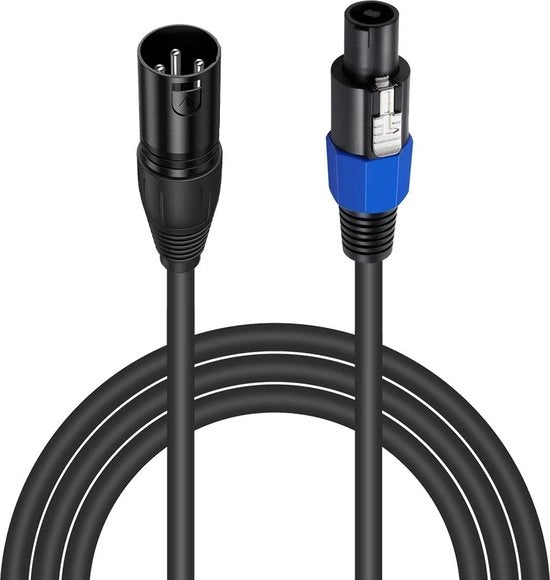 Cavo audio Speakon a XLR - connessione 3 poli - cavo per altoparlanti per DJ/PA - Resistente - amplificatore - 18 m .