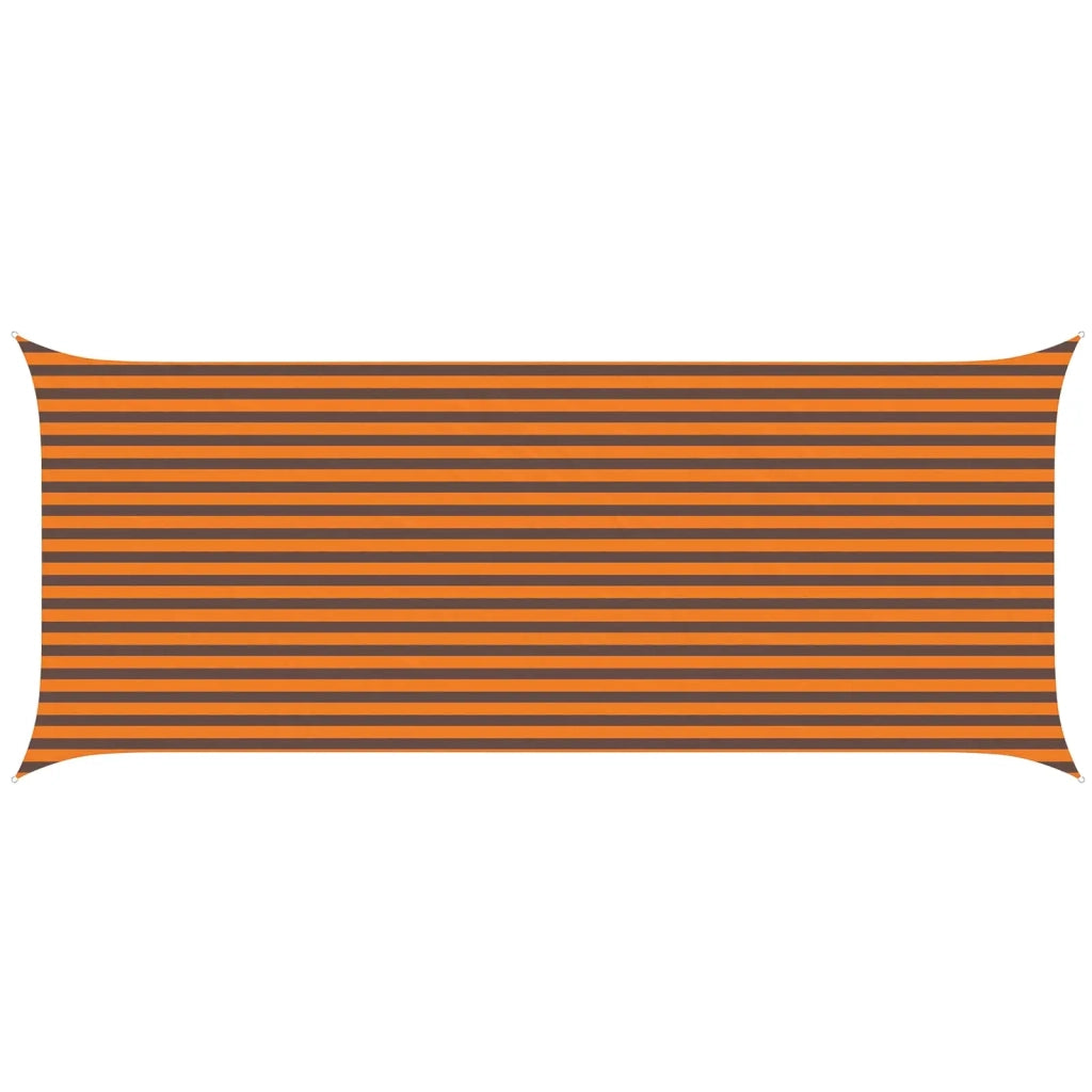 Vela da ombra solare Arancione e Marrone 6 x 2,5 m