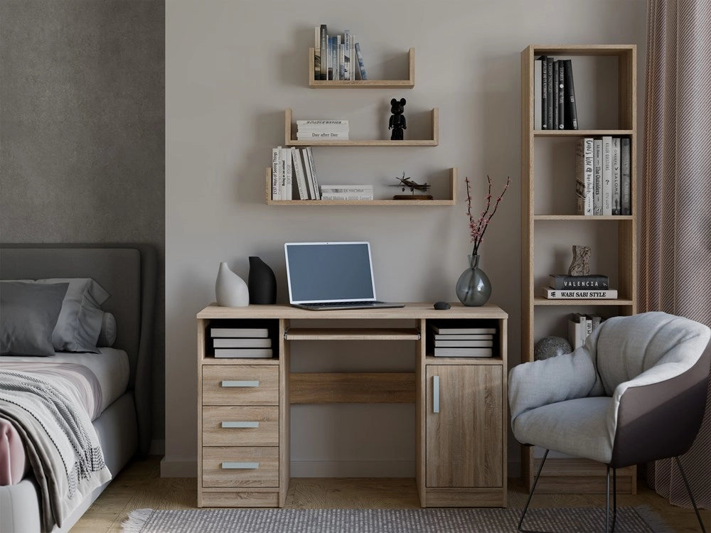 Scaffale da parete sospeso MOBI 3p rovere sonoma libreria moderna