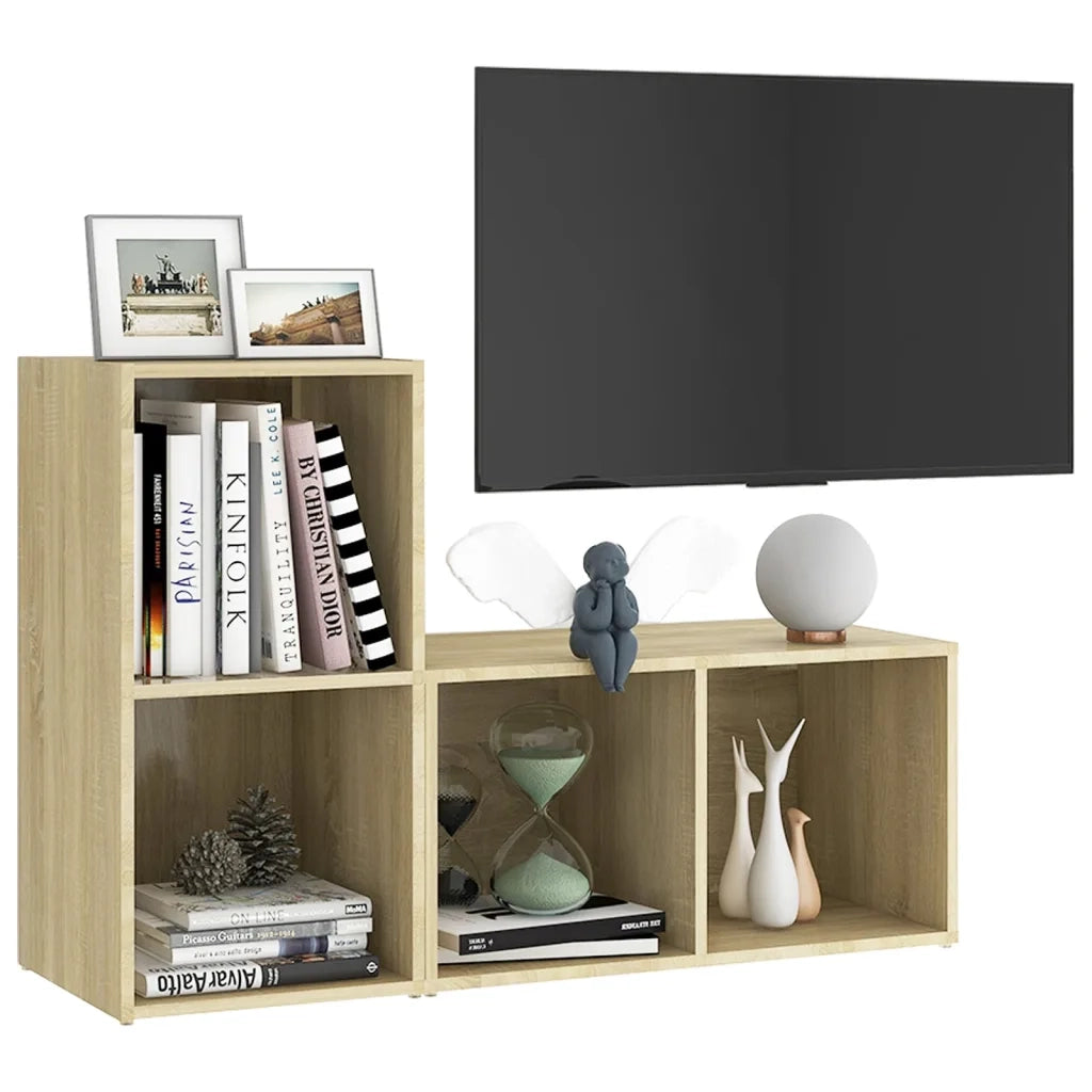 Mobili TV 2 pz Rovere Sonoma 72x35x36,5 cm in Truciolato  cod mxl 18854