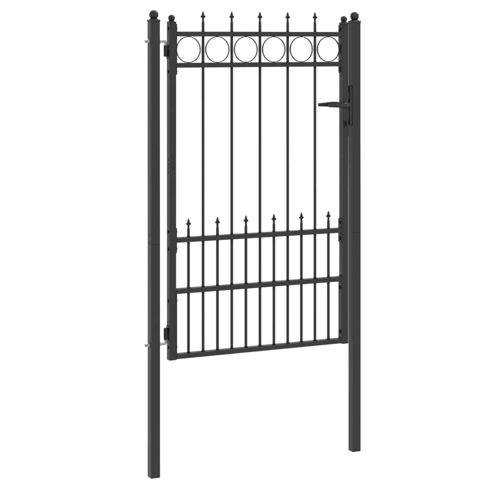 Cancello per recinzione HORST Acciaio Nero Bloccabile CFW8901179