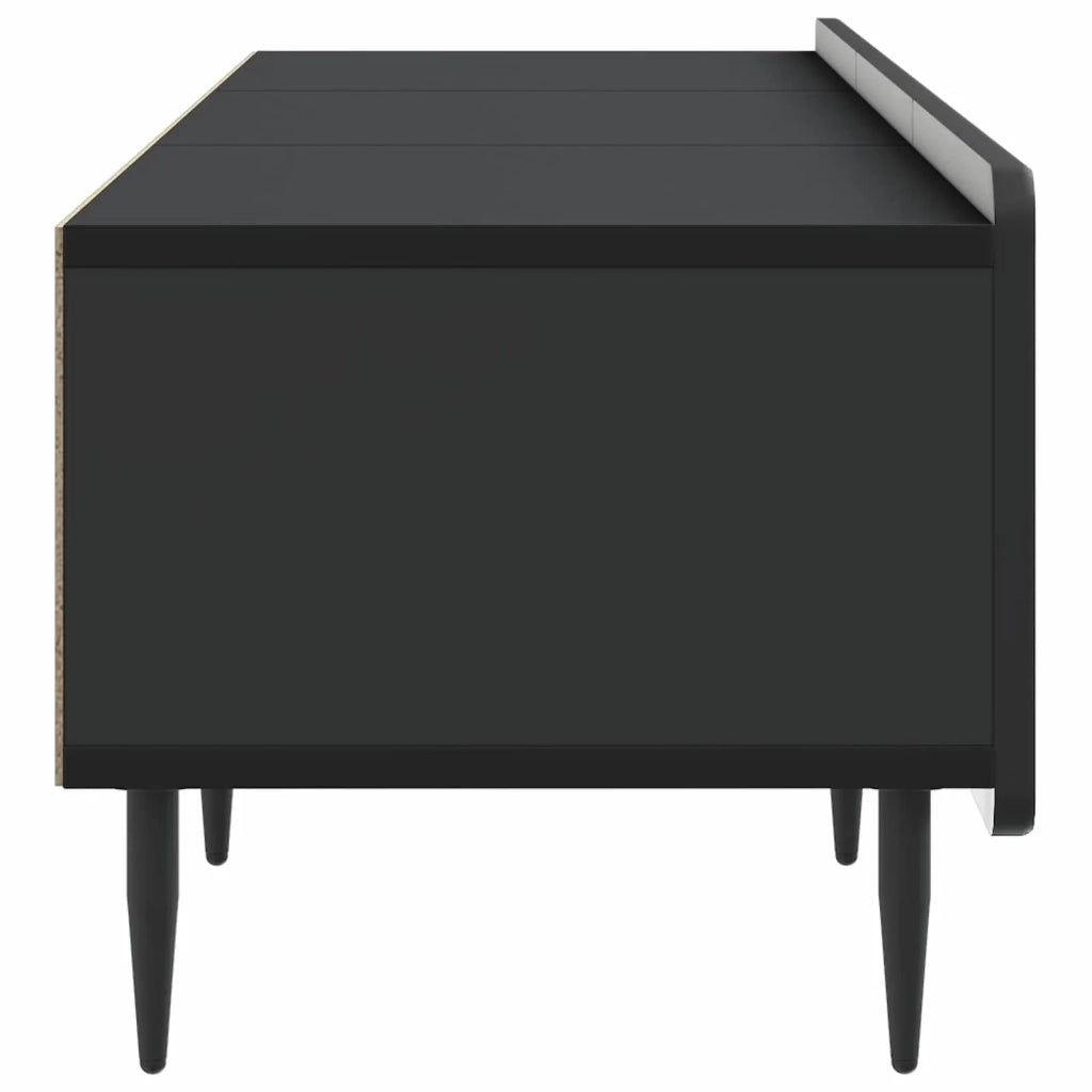 Mobile TV Nero 147 x 34,5 x 32 cm Legno ingegnerizzato