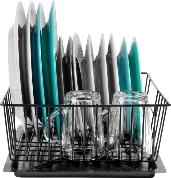 Afdriehouder per piatti, bicchieri e posate, 35 x 29 x 13,5 cm, elemento essenziale in ogni cucina