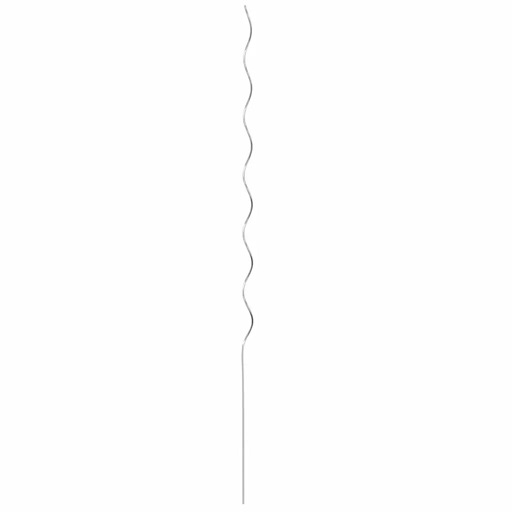Supporto per piante 5 pz Argento 150 x 0,6 x 0,6 cm Acciaio CFW4210413