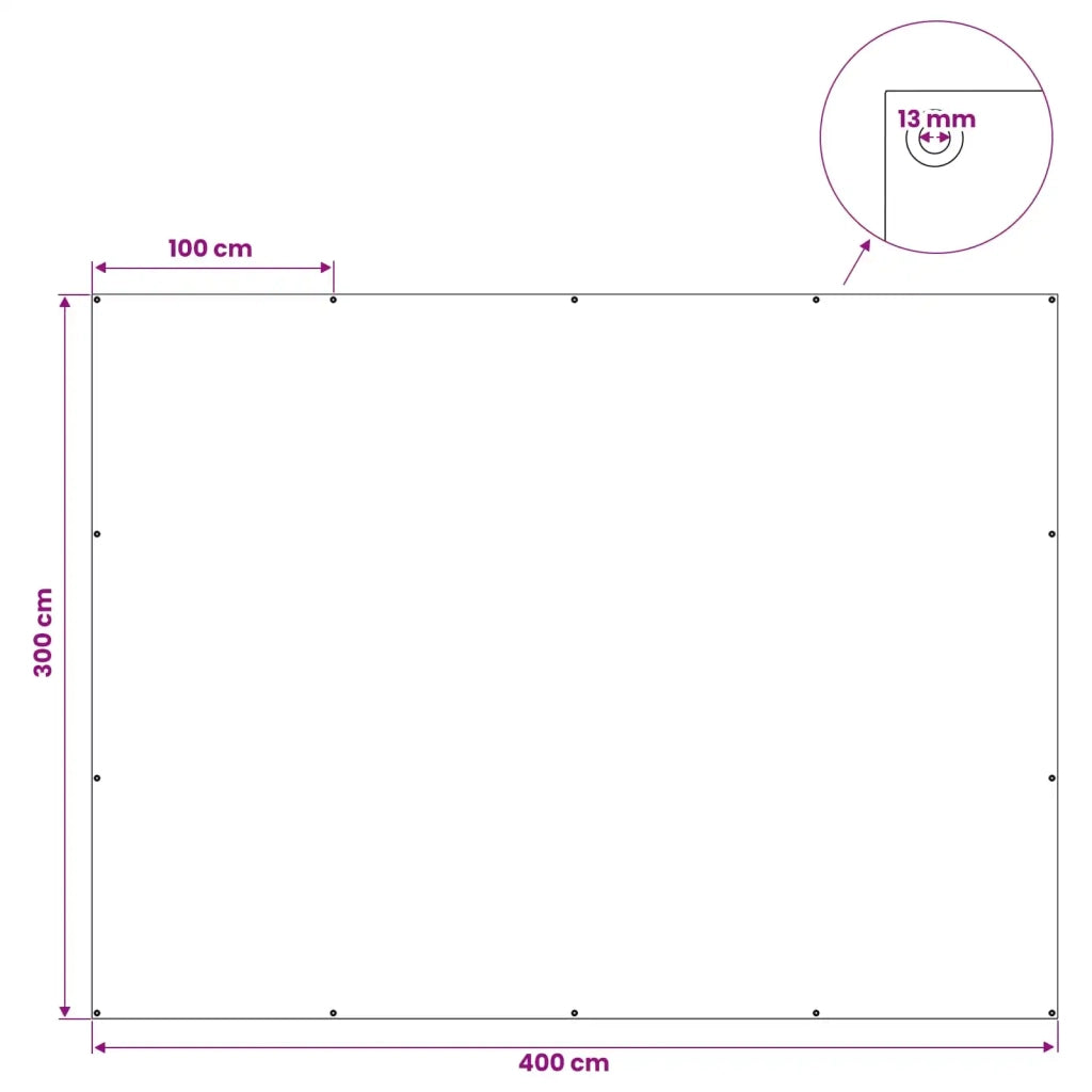 Telo con Occhielli Grigio Chiaro 3 x 4 m 90 gsm PE 42039289