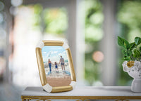 Cornice Bann 20x2,5x25 cm in Poliresina e Vetro