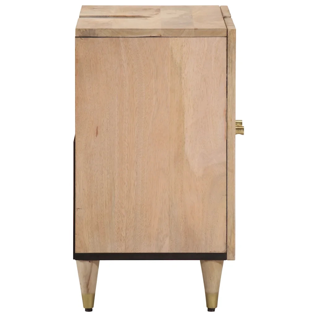 Armoire lavabo de salle de bain bois massif de manguier