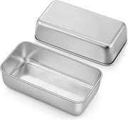 Set di forni da pane in acciaio inossidabile da 2 pezzi rettangolare - pane e dolci - resistente alla lavastoviglie - salutare - 235 x 125 x 65 cm