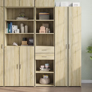 Credenza-Buffet-Armadio da cucina Rovere Sonoma 45x42,5x185 cm in Legno Multistrato 462228
