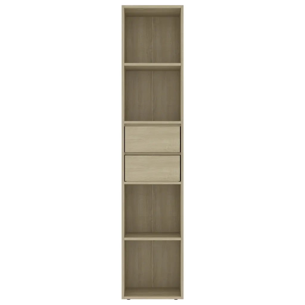 Libreria Rovere Sonoma 36x30x171 cm in Legno Multistrato 802870