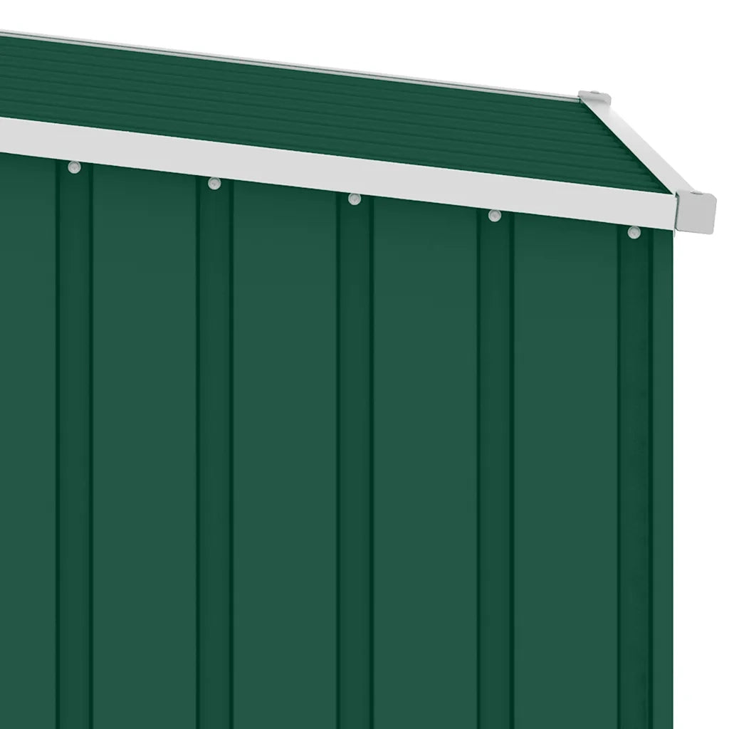 Capanno per Legna Verde 245x98x159 cm in Acciaio Zincato 46293