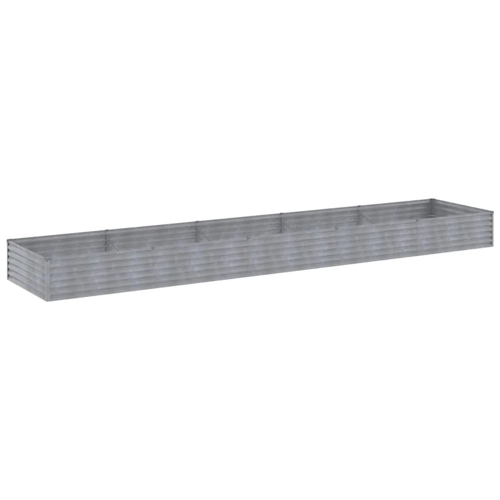 Fioriera rialzata per piante e fiori terrazza giardino 482 x 100 x 36 cm acciaio corten marrone 02_0039454