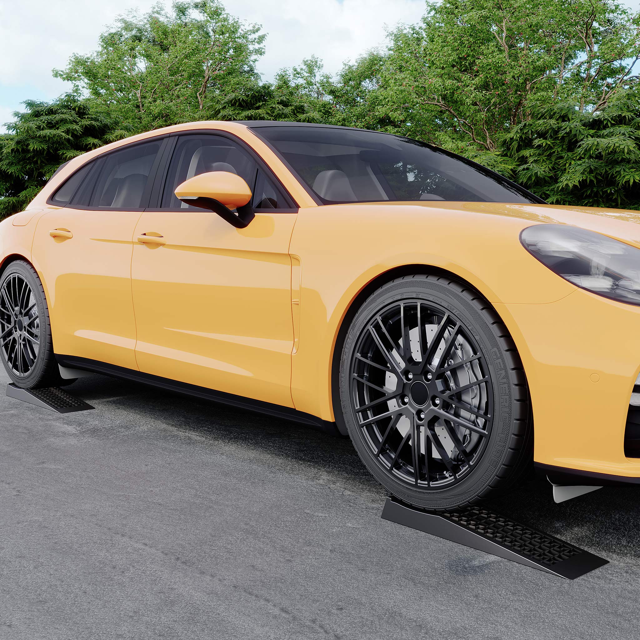 Cunei per camper auto 2 pz. max 3 t Rampa di livellamento piatta in plastica