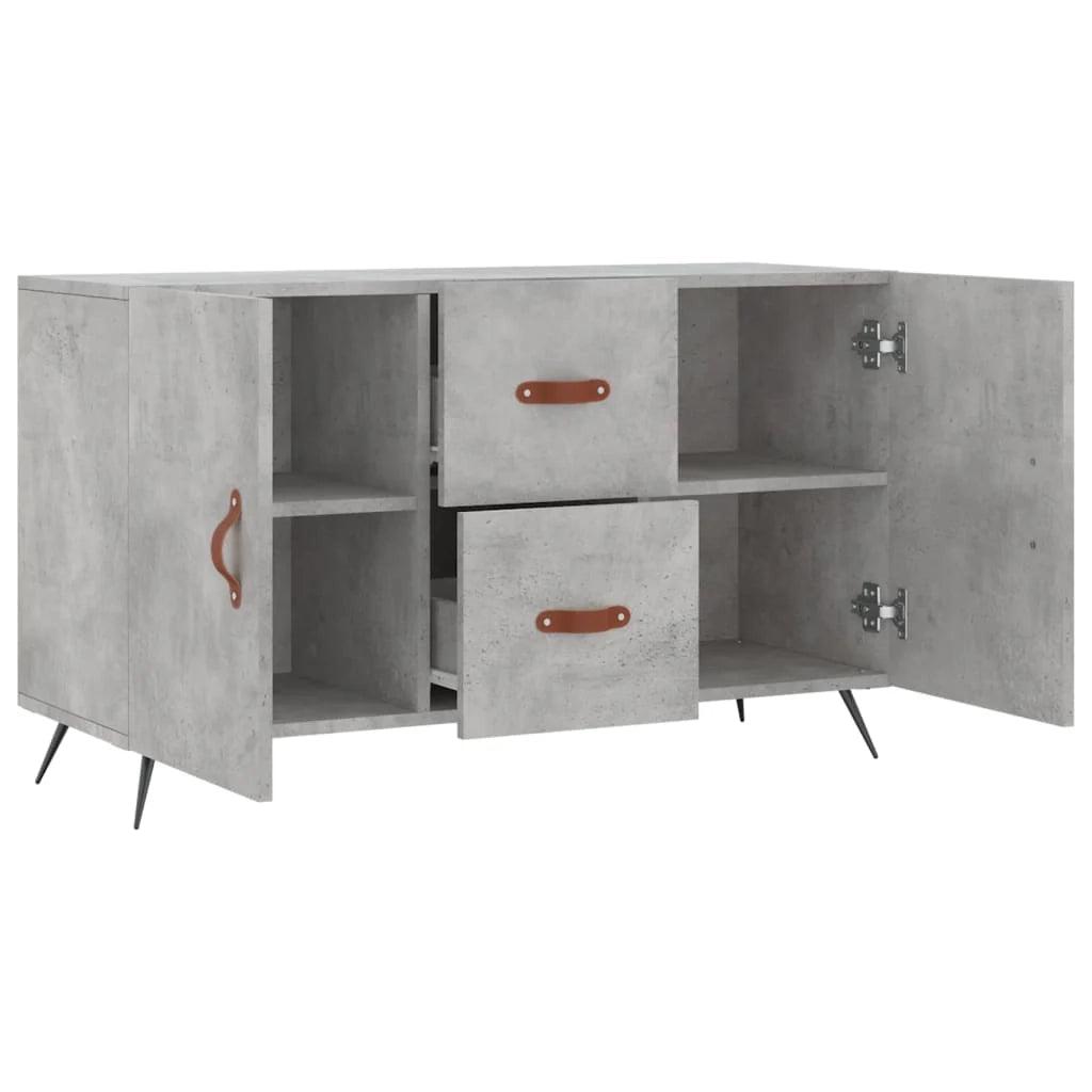 Buffet credenza cassettiera armadio mobile contenitore organizer per cucina soggiorno salotto 100 x 36 x 60 cm legno ingegnerizzato grigio 02_0031831