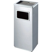 Portacenere e gettacarte rettangolare - Silver
