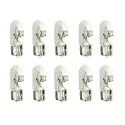 10 Lampade Alogene T10 W3W 12V 3W Tutto Vetro W2,1x9,5d per Interni Auto