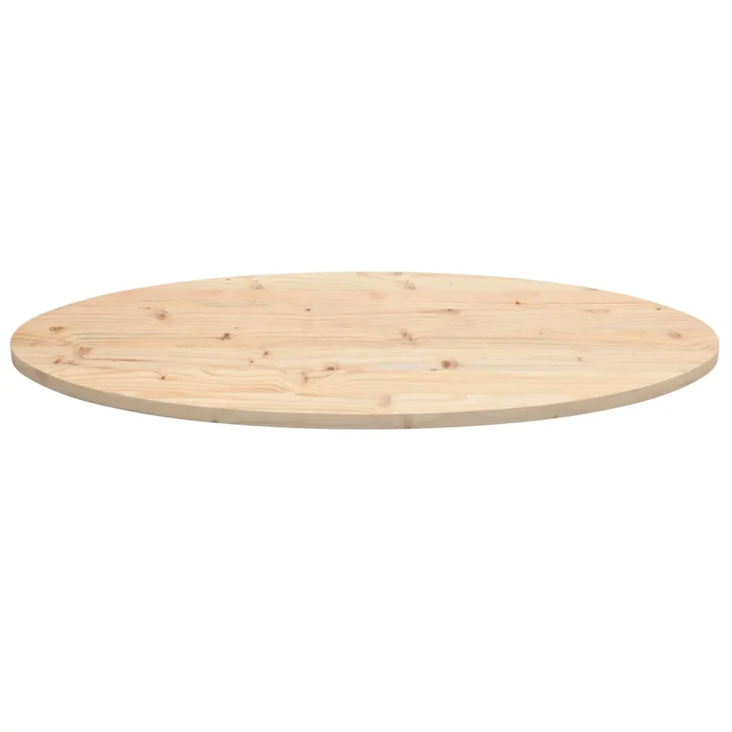 Piano del tavolo 90x45x2,5 cm in legno massello di pino ovale 824325