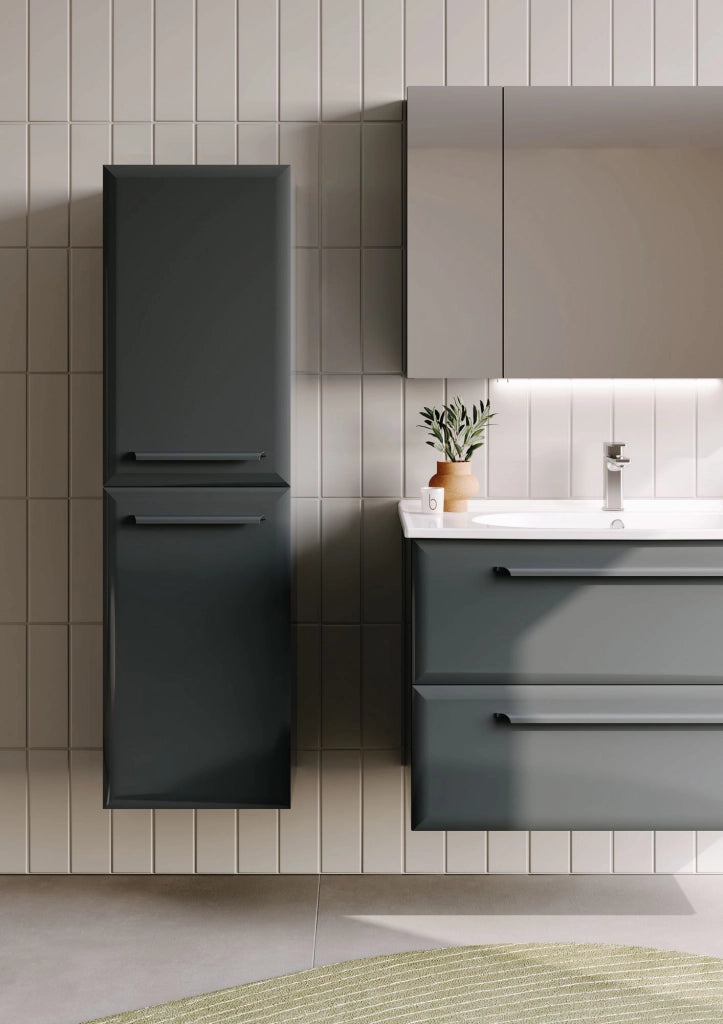 Mobile da bagno "Nuvola 40 v3" - 40 x 32 x 138 cm - Antracite