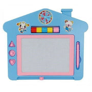 Trade Shop - Lavagna Magica Casetta Con Pennarello Formine Cancellabile Bambini Bimbi 07678 -